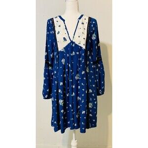 Matilda Jane NWT Women’s Day Tripping Dress Prairie Floral Front Pockets Size M